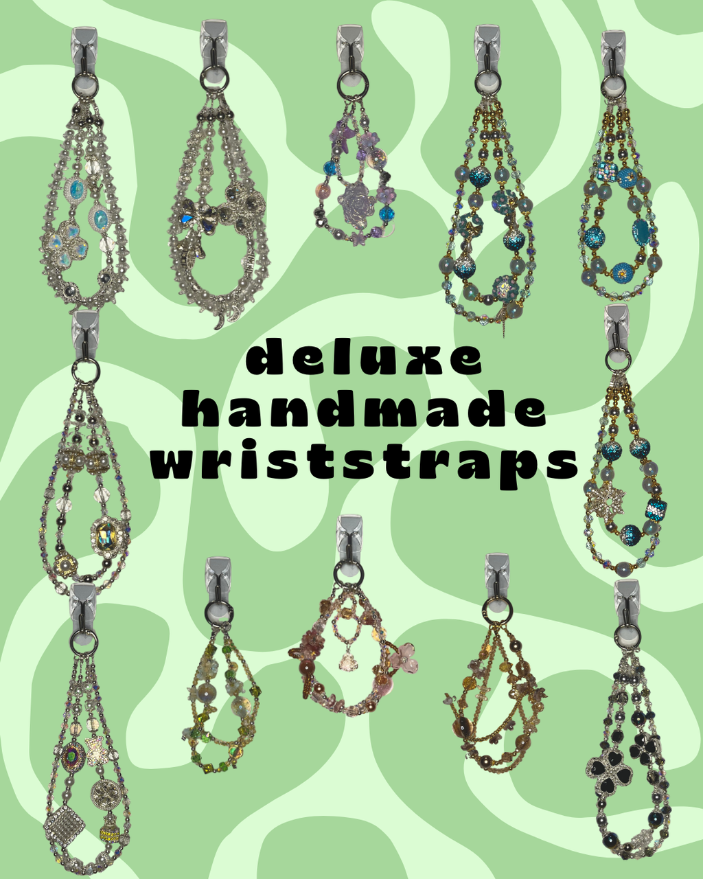 Deluxe Handmade Wristlets - Glass and metal beads!