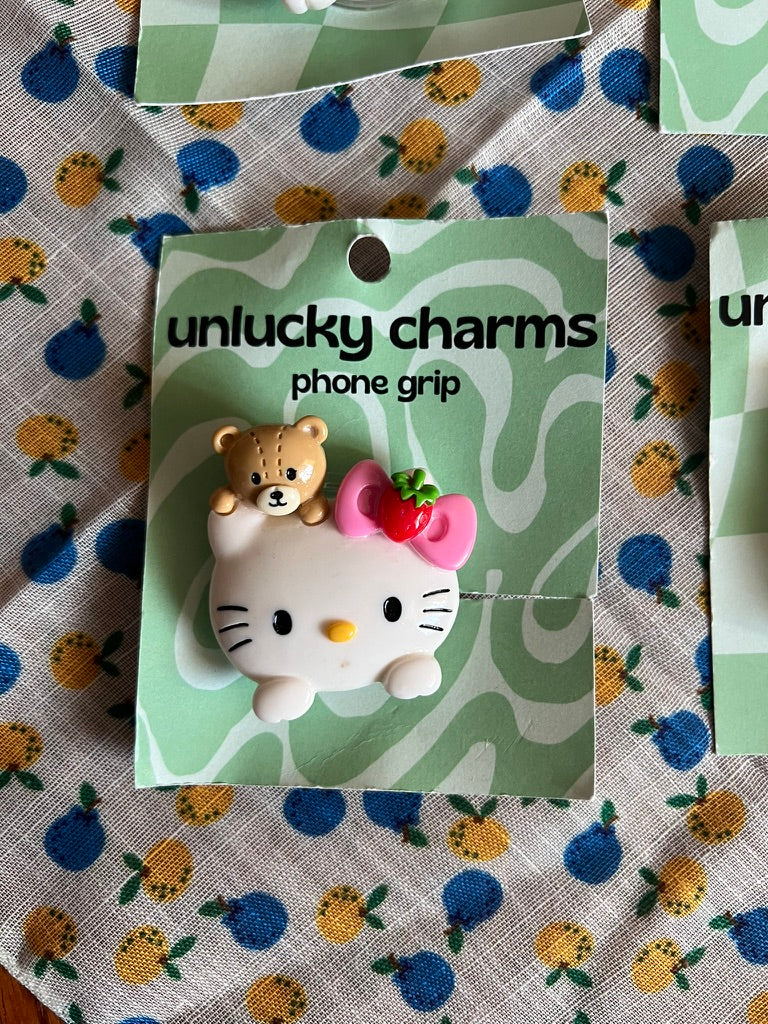 sanrio inspired phone grips / phone accessories / hello kitty, pompompurin, cinnamoroll
