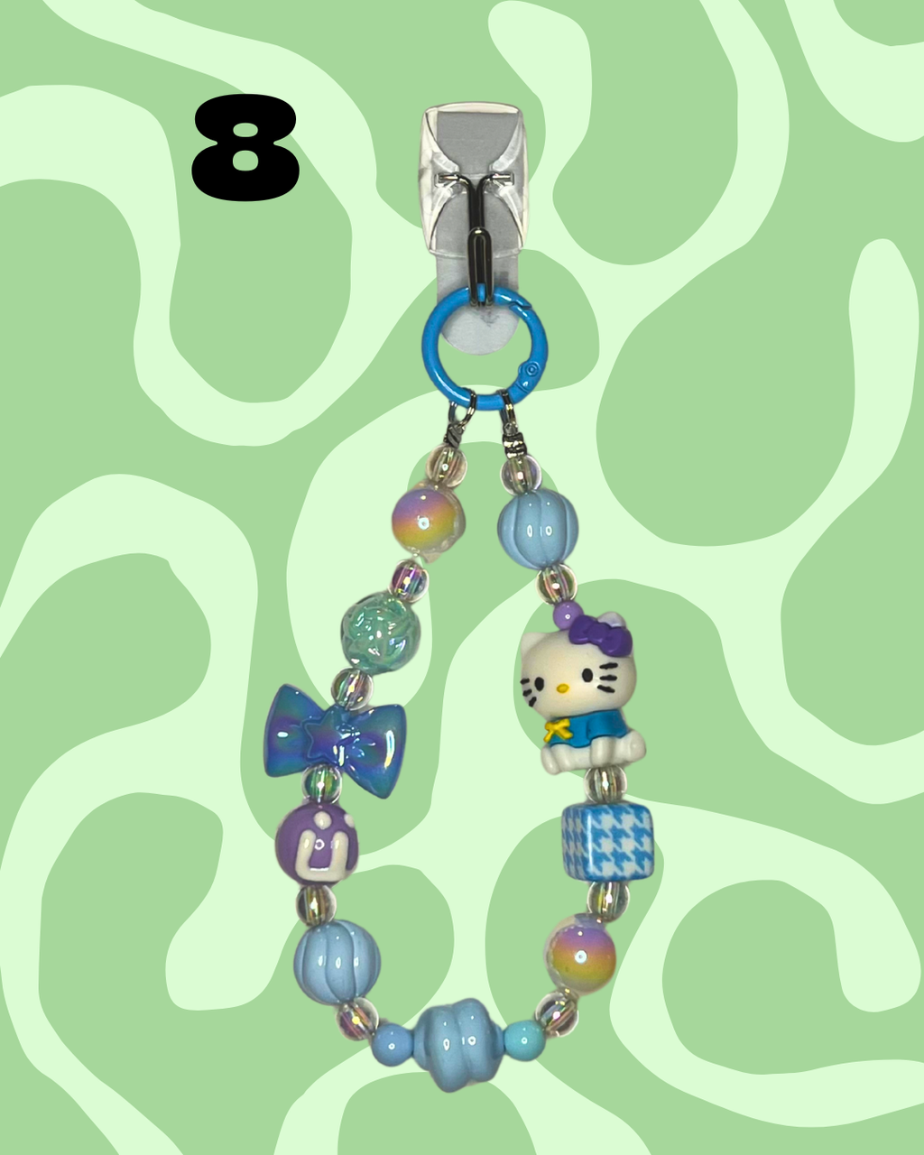 Blue Handmade Beaded Wristlets