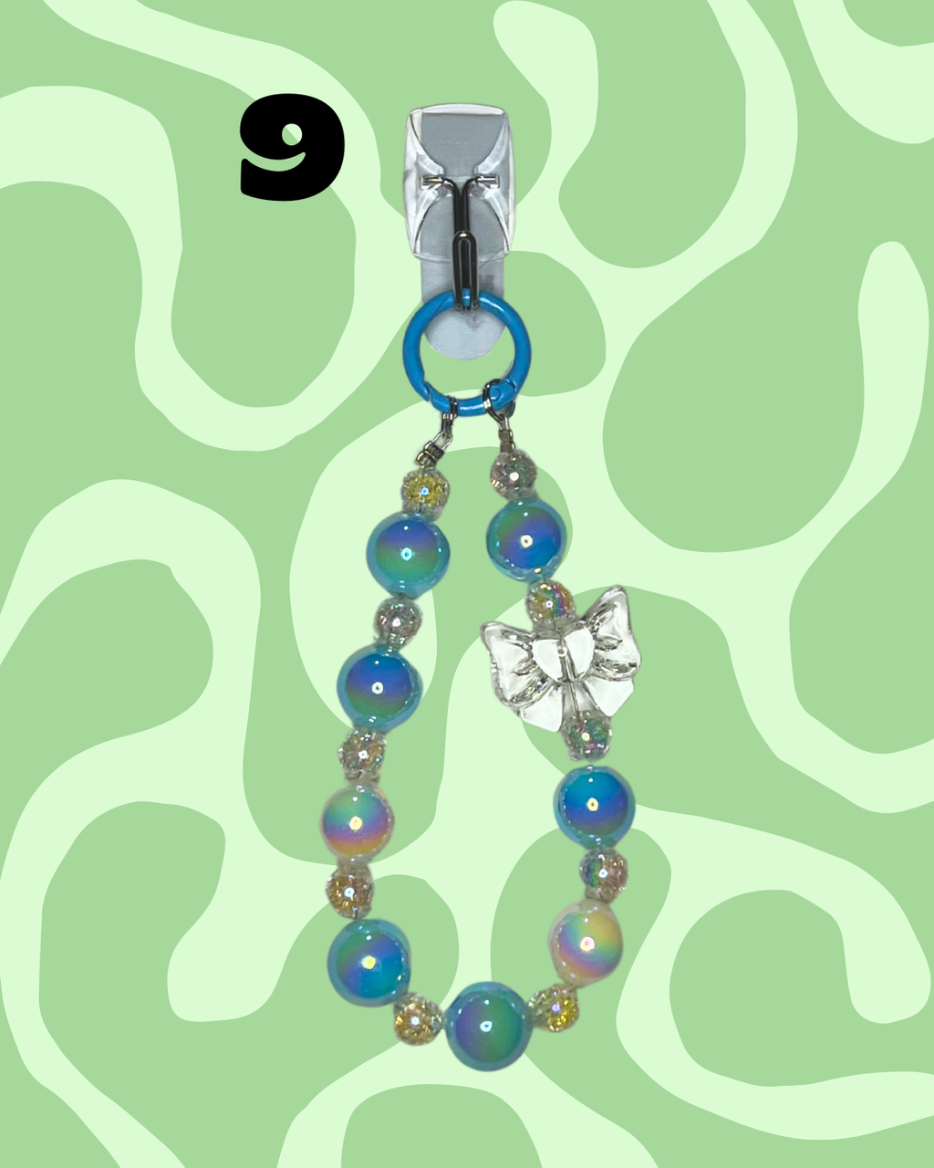 Blue Handmade Beaded Wristlets