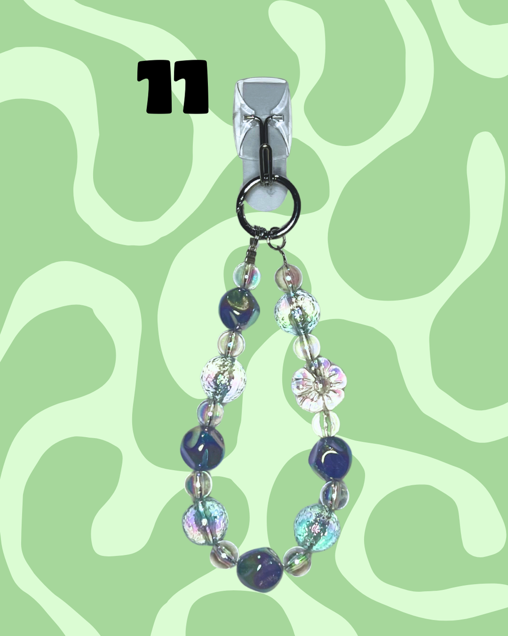 Blue Handmade Beaded Wristlets