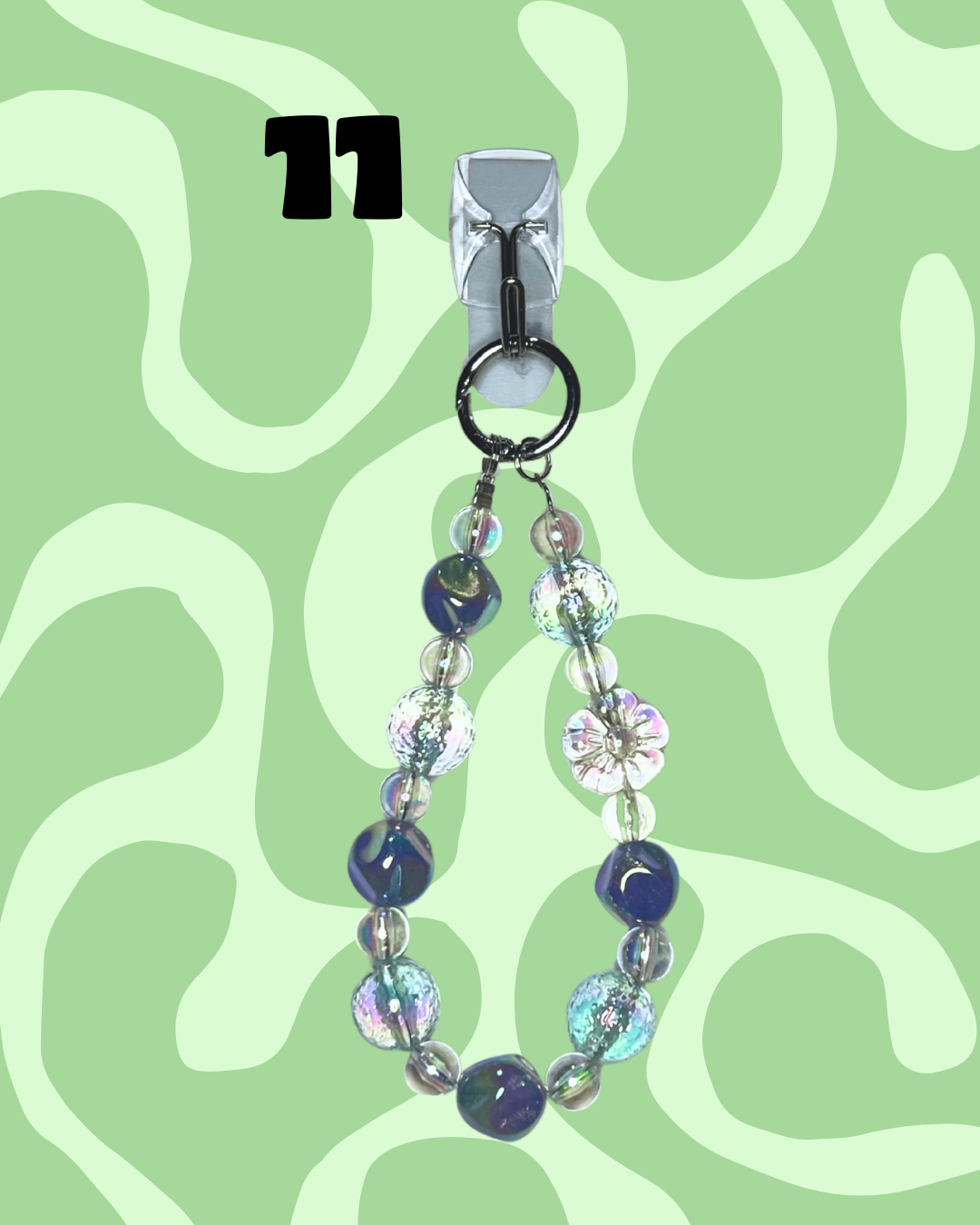 Blue Handmade Beaded Wristlets