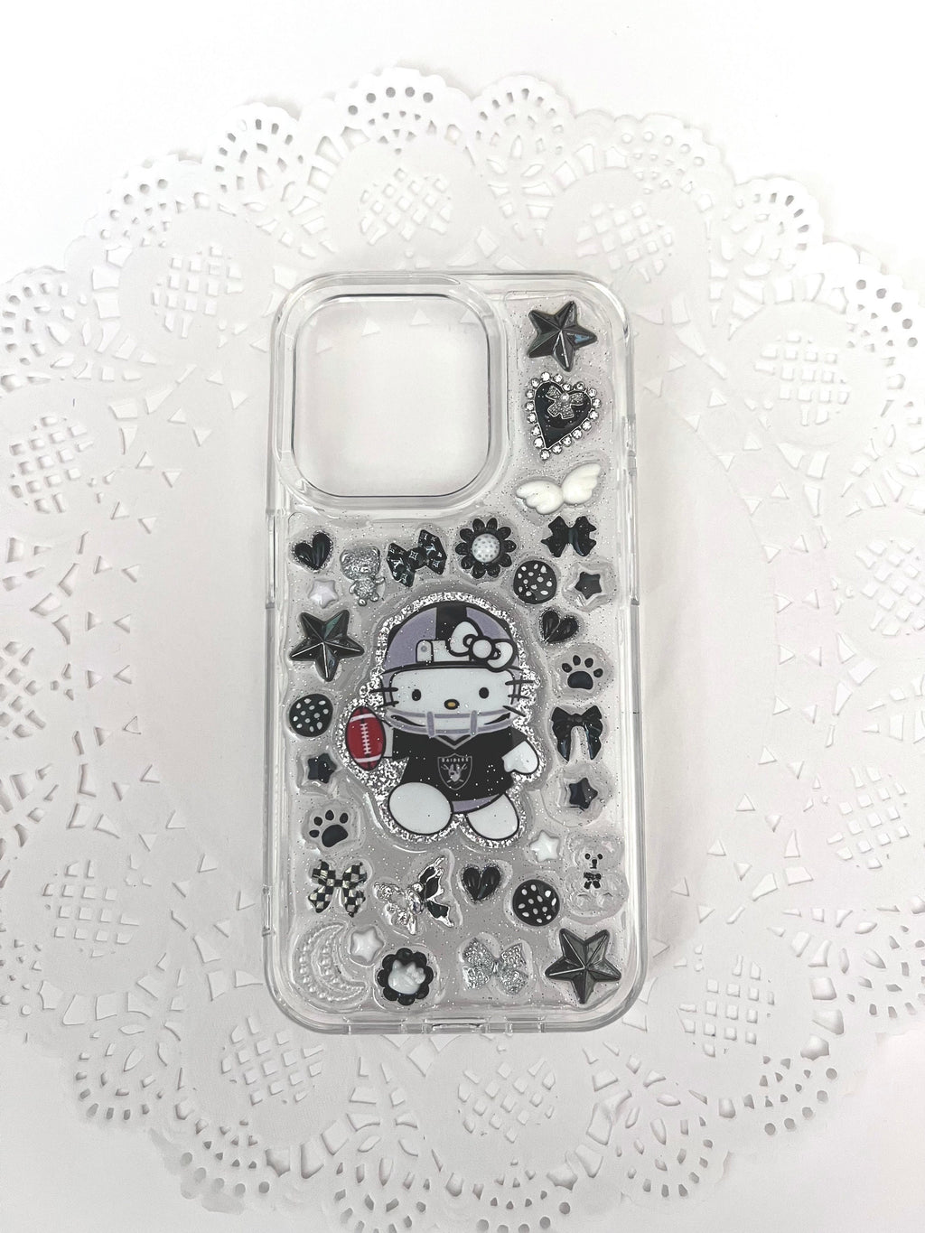 Raiders Hello Kitty iPhone 15 Pro Case
