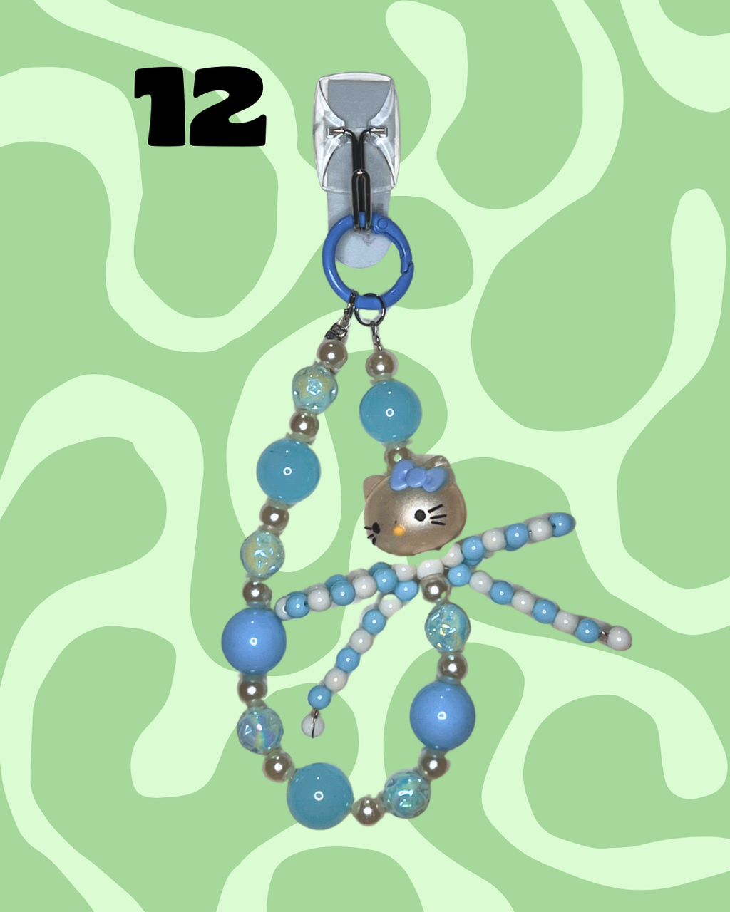 Blue Handmade Beaded Wristlets