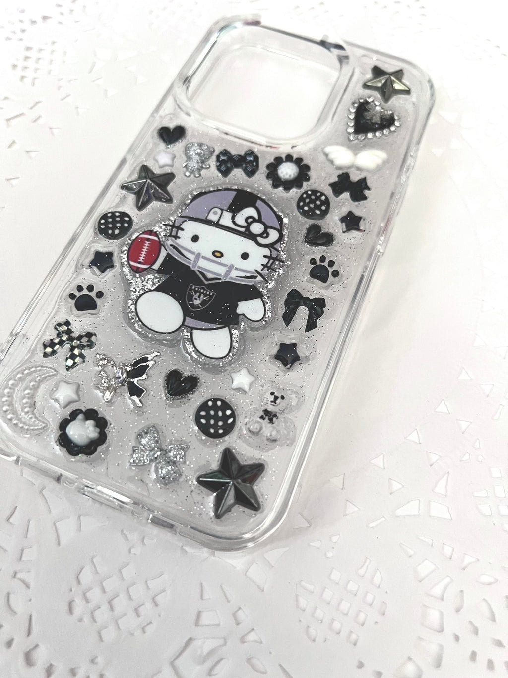 Raiders Hello Kitty iPhone 15 Pro Case