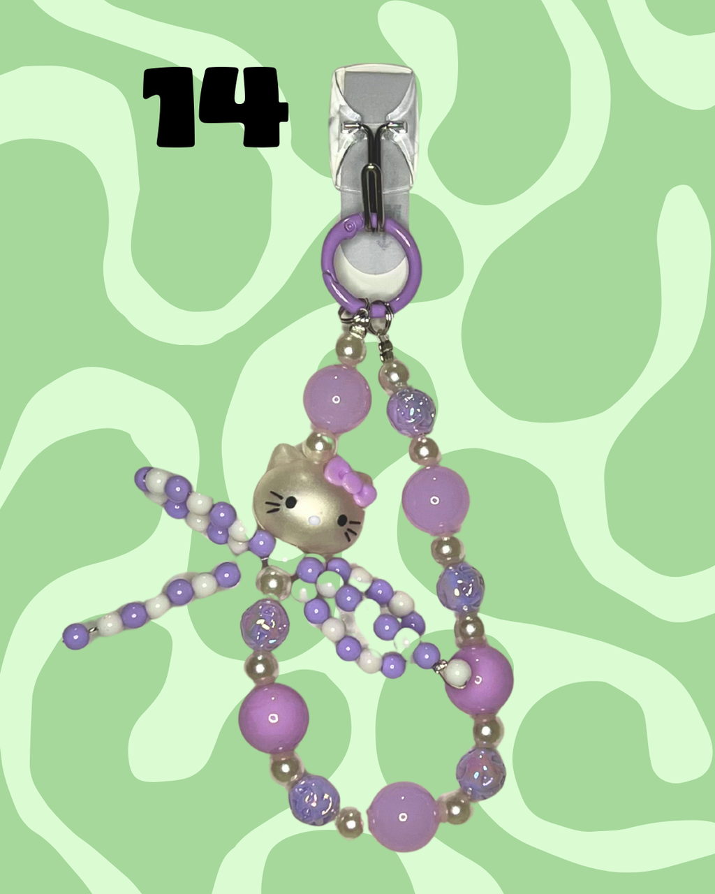 Purple Handmade Beaded Wristlets