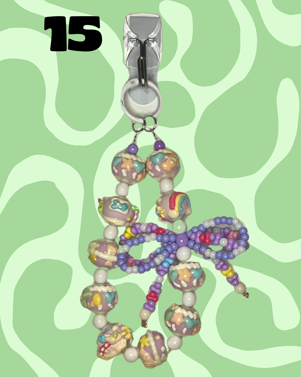 Purple Handmade Beaded Wristlets