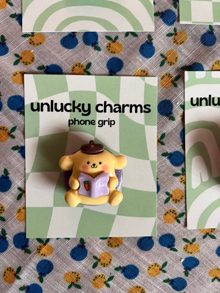 sanrio character inspired 3D phone grips / phone accessories / hello kitty, pompompurin, cinnamoroll, kuromi & more