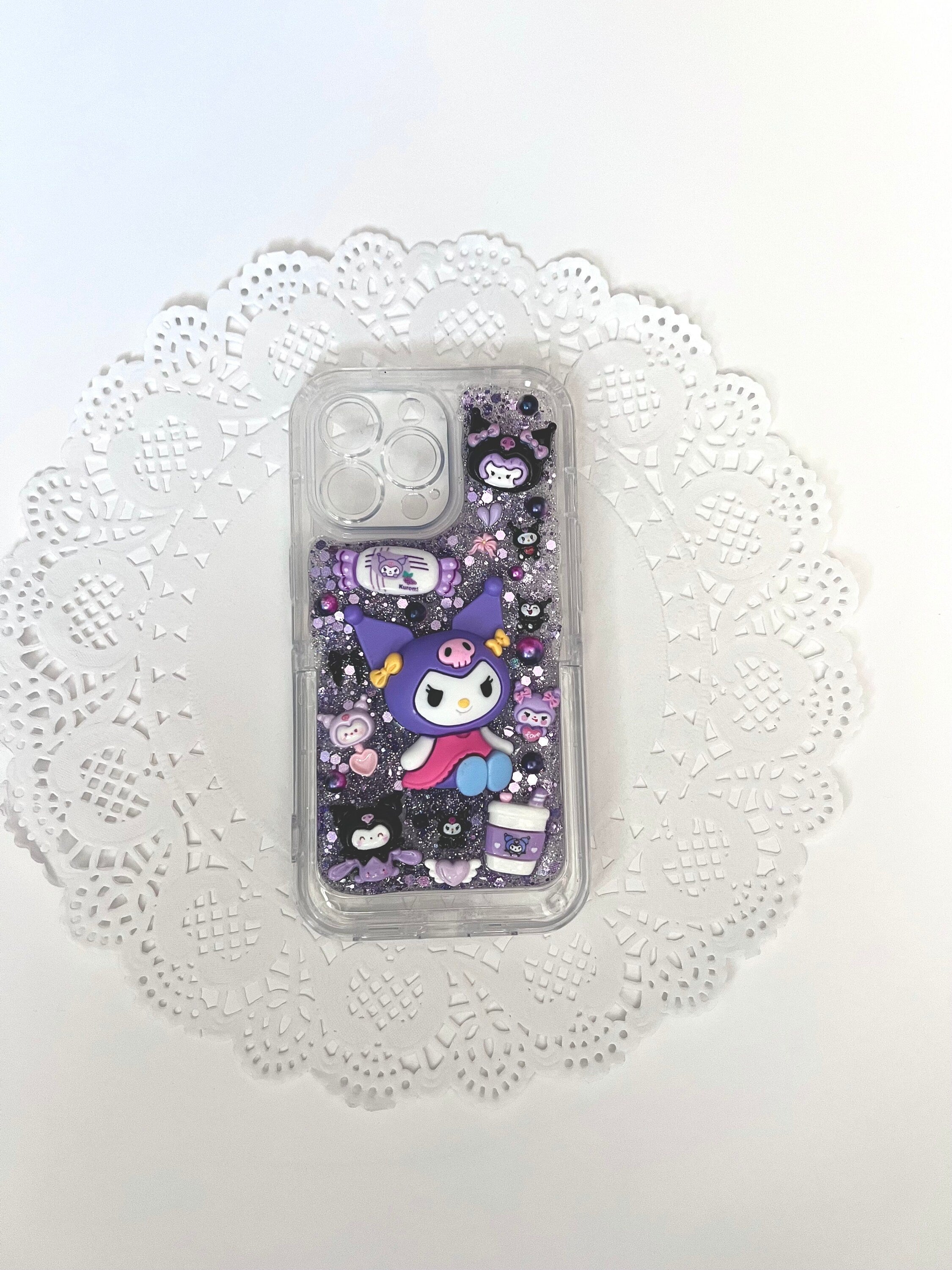 Kuromi iPhone 13 Pro Phone Case With Kickstand