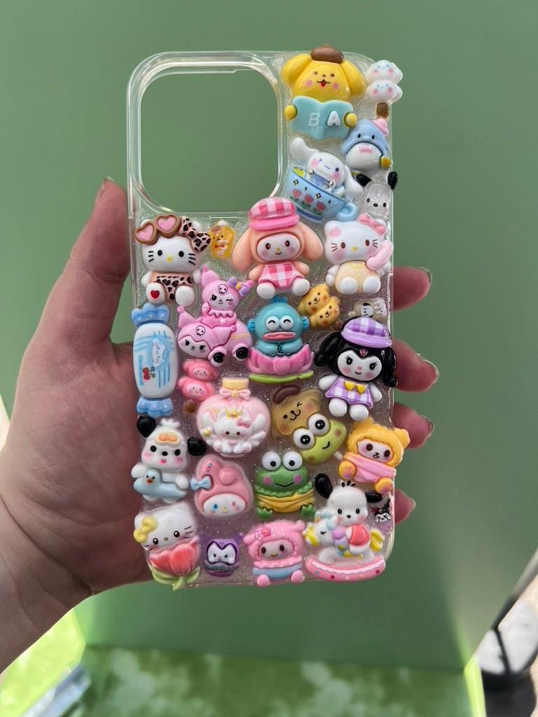 Kawaii Sanrio 3D Deco Phone Case
