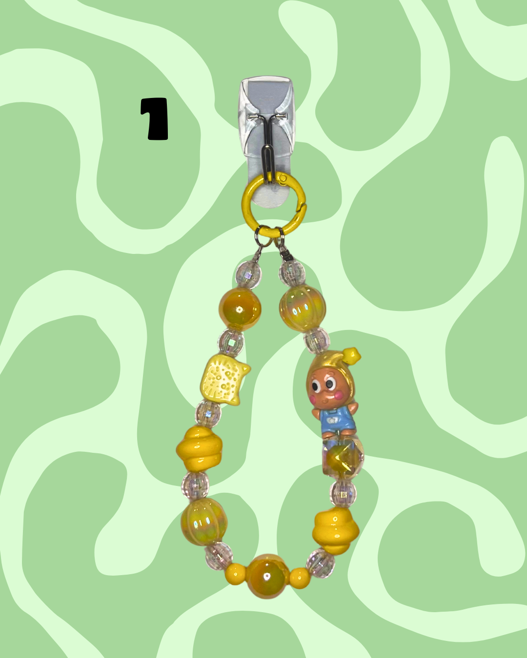 Yellow Handmade Beaded Wristlets