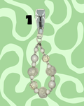 White Handmade Beaded Wristlets