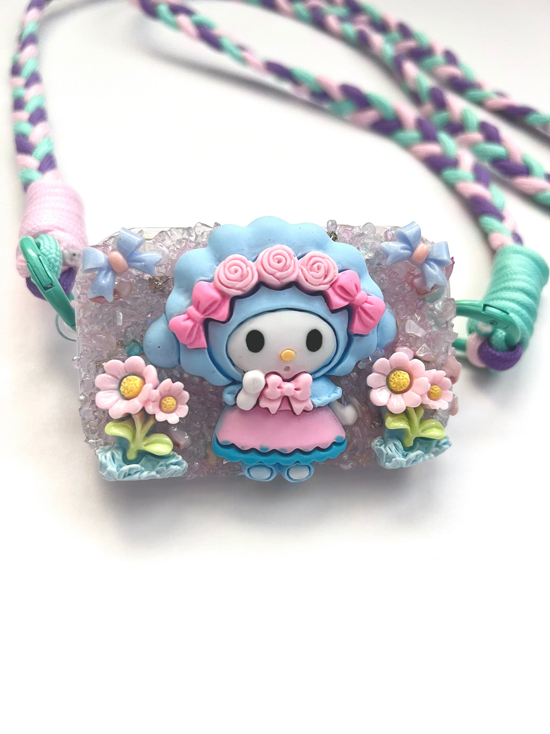 Sanrio My Sweet Piano Phone Clip with Mirror and Cross Body Lanyard