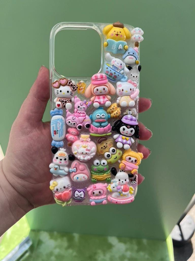 Kawaii Sanrio 3D Deco Phone Case