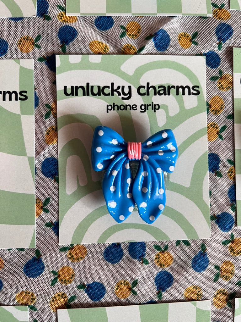 3D bow phone grips / phone accessories / rose rhinestones