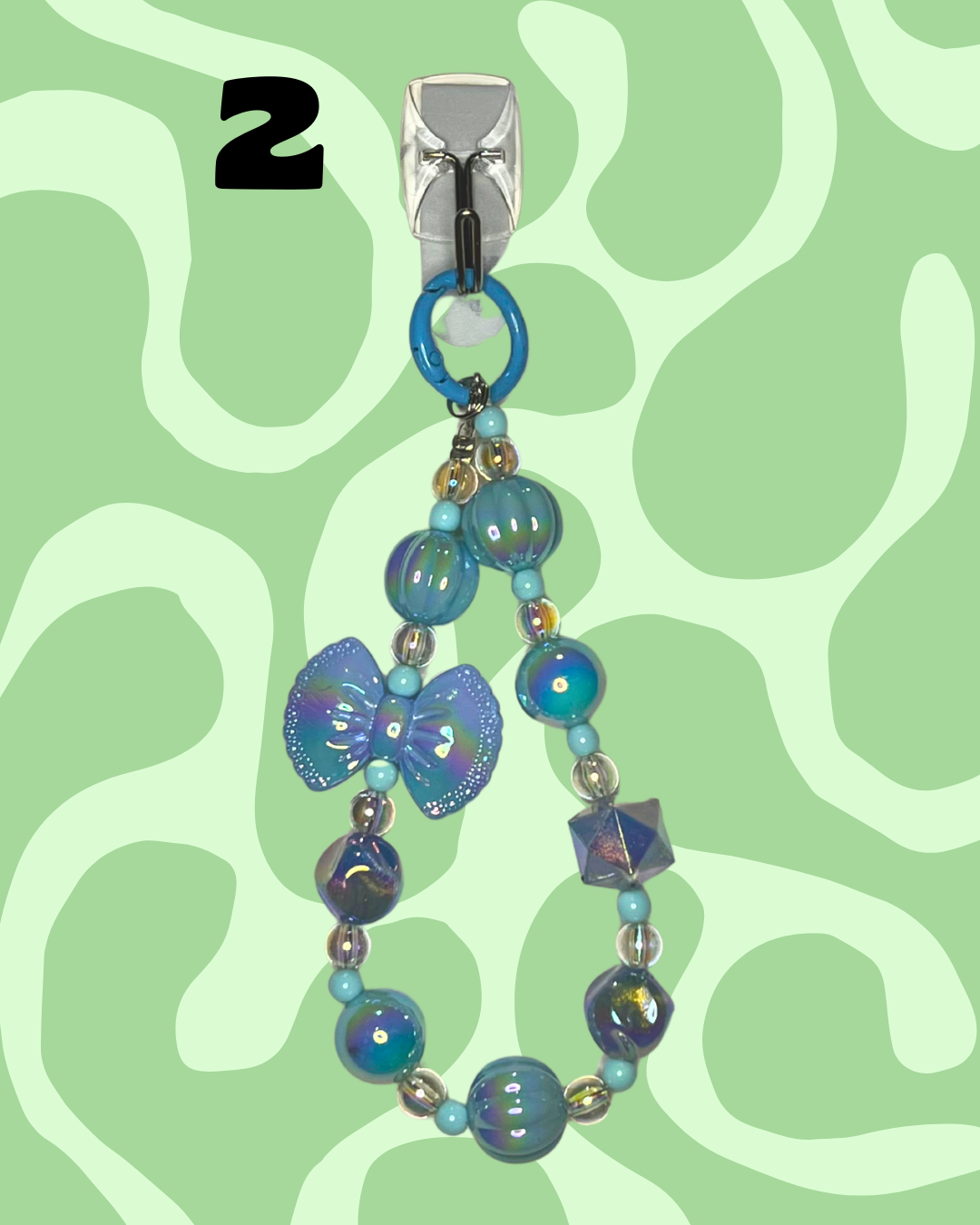 Blue Handmade Beaded Wristlets
