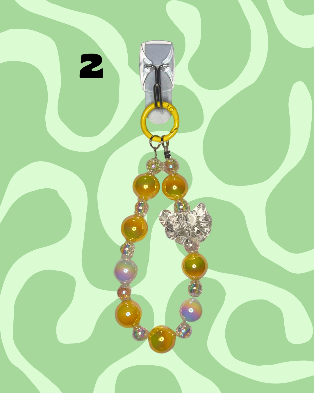 Yellow Handmade Beaded Wristlets