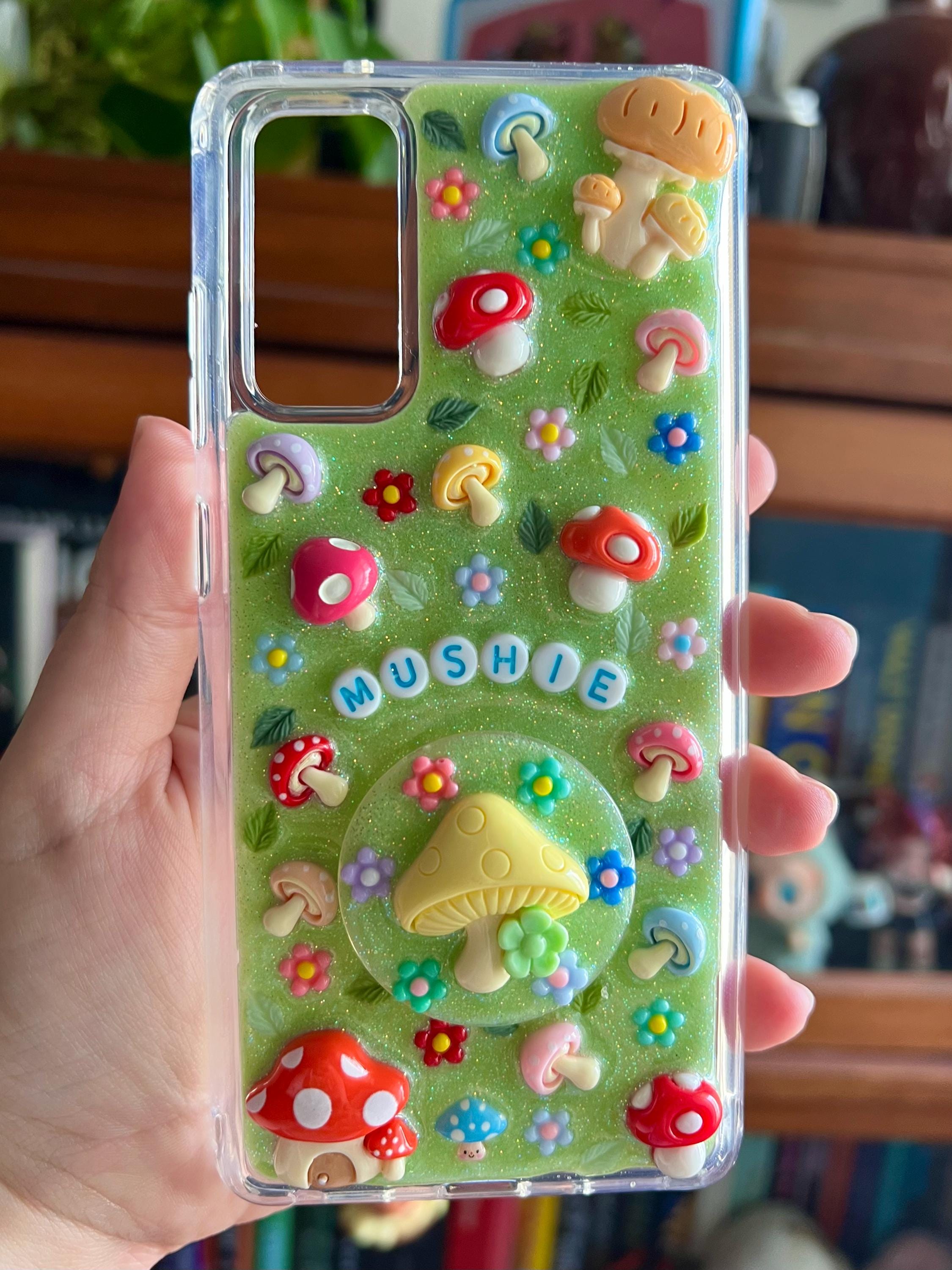 Custom Resin Phone Case: Glitter Charms, Kawaii Junk Style