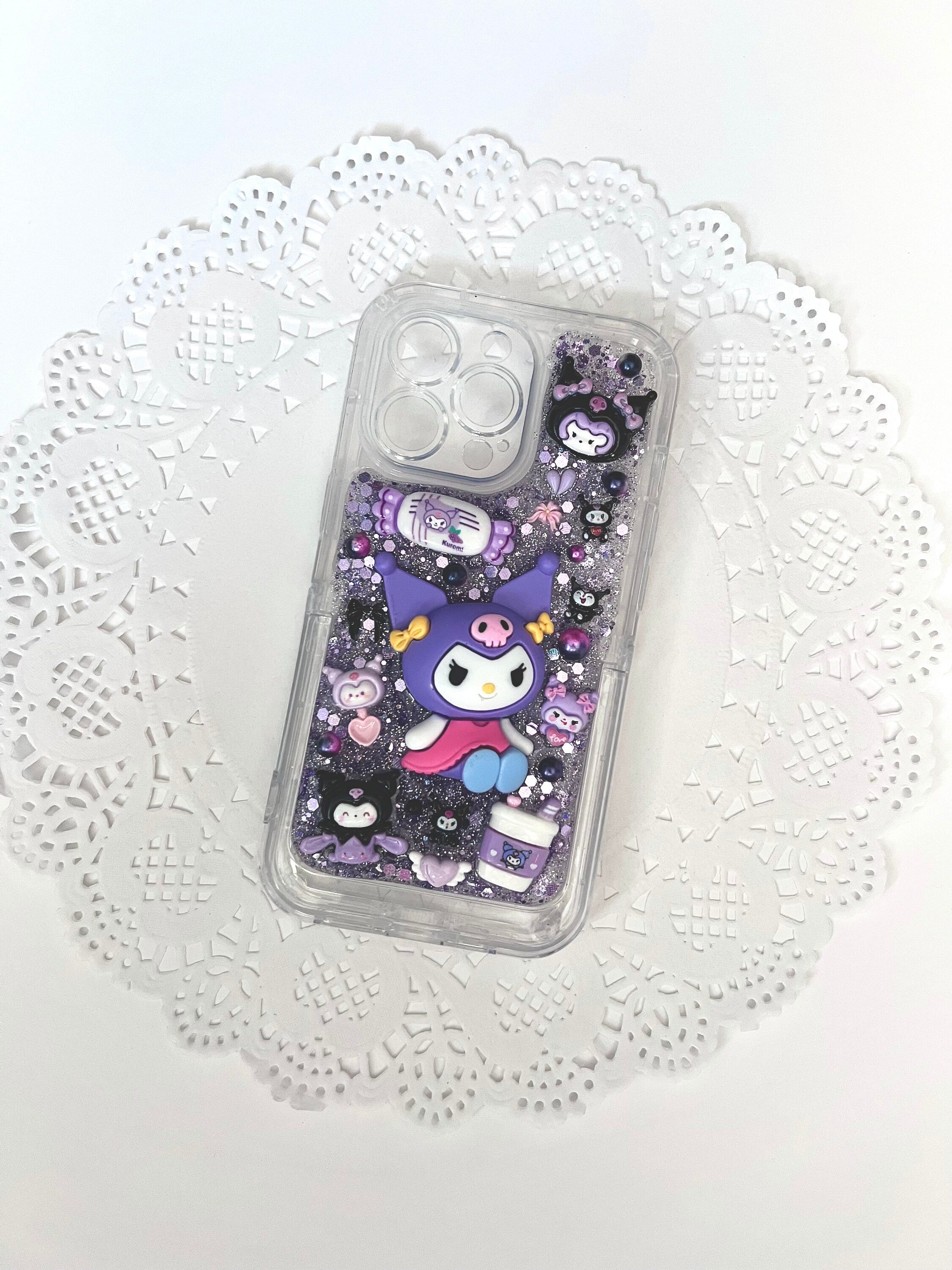 Kuromi iPhone 13 Pro Phone Case With Kickstand