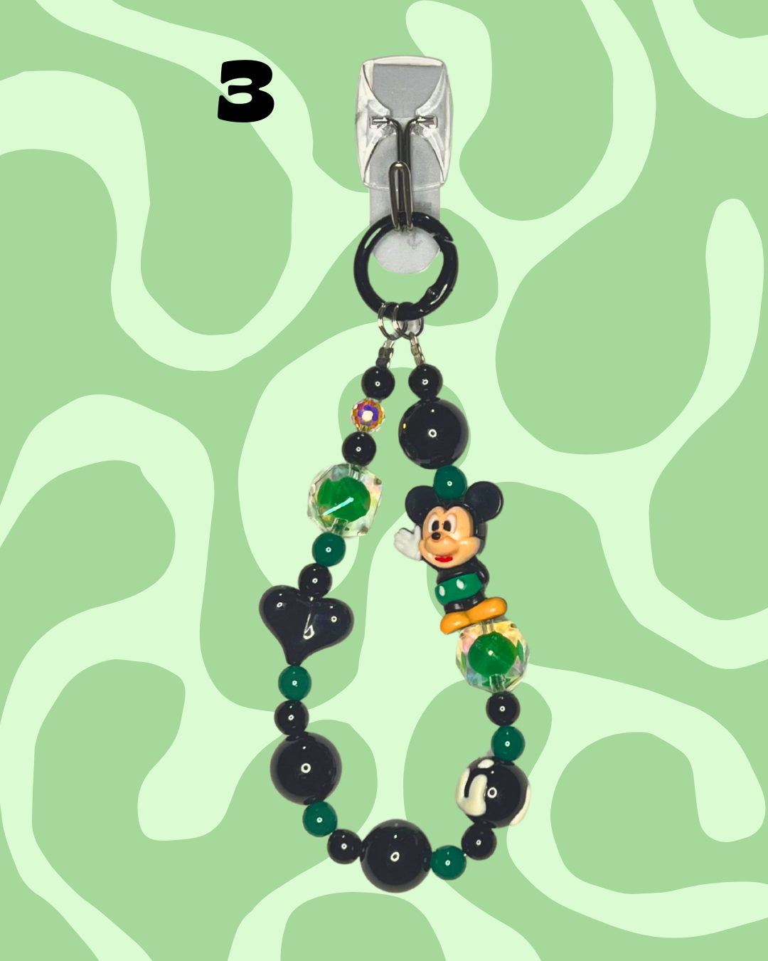 Mr. Mouse Handmade Beaded Wristlets