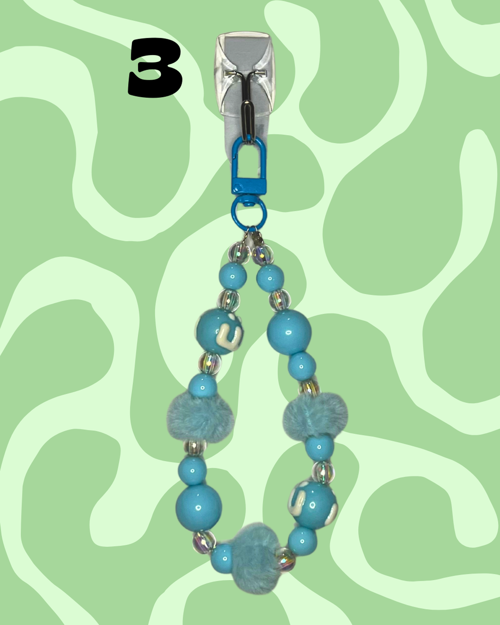 Blue Handmade Beaded Wristlets