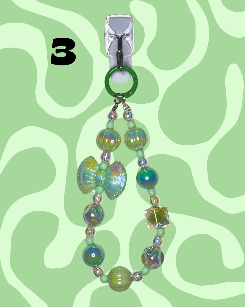 Green Handmade Beaded Wristlets