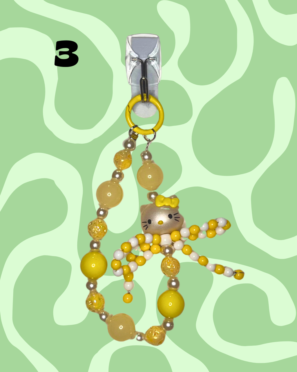 Yellow Handmade Beaded Wristlets
