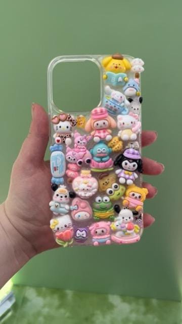 Kawaii Sanrio 3D Deco Phone Case