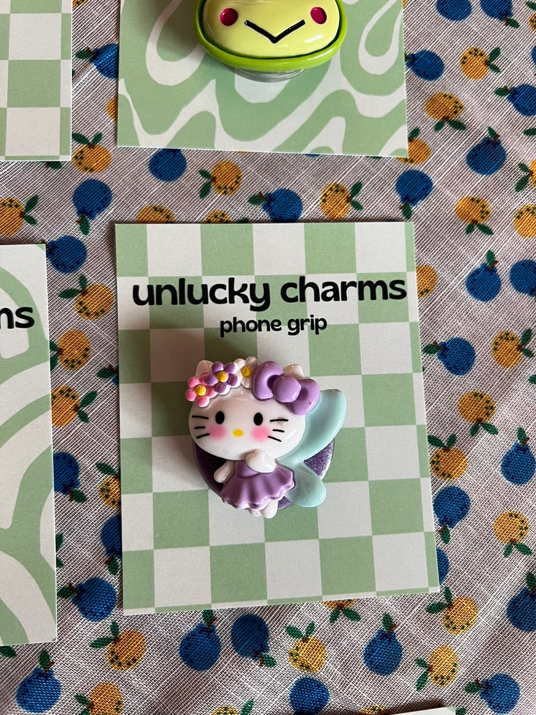 sanrio character inspired 3D phone grips / phone accessories / hello kitty, pompompurin, cinnamoroll, kuromi & more