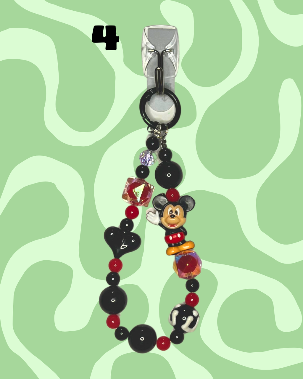 Mr. Mouse Handmade Beaded Wristlets