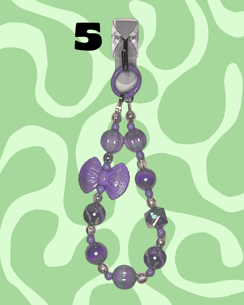 Purple Handmade Beaded Wristlets