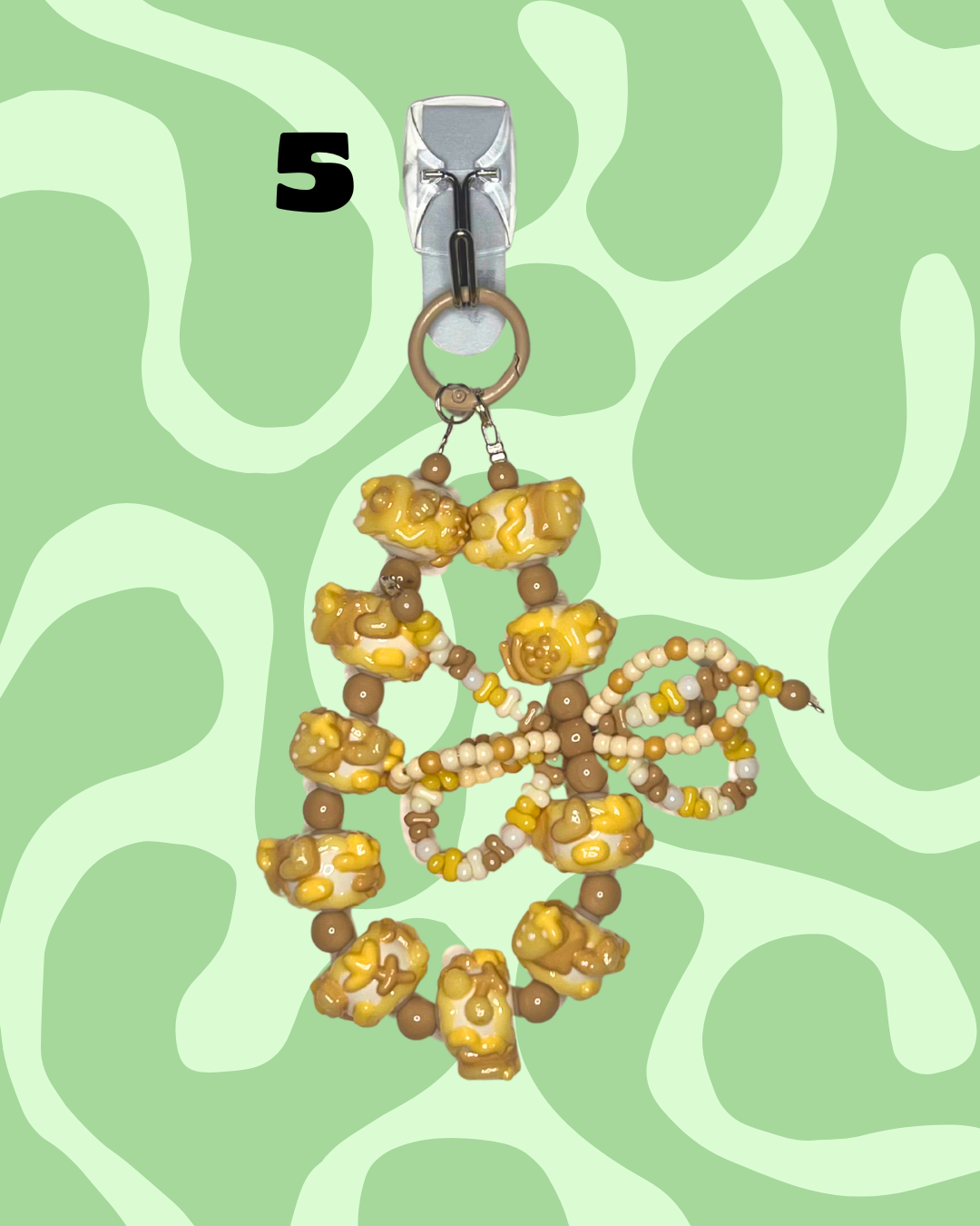 Yellow Handmade Beaded Wristlets