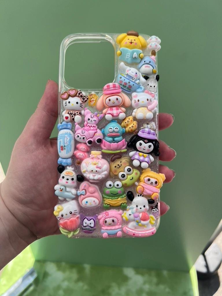Kawaii Sanrio 3D Deco Phone Case