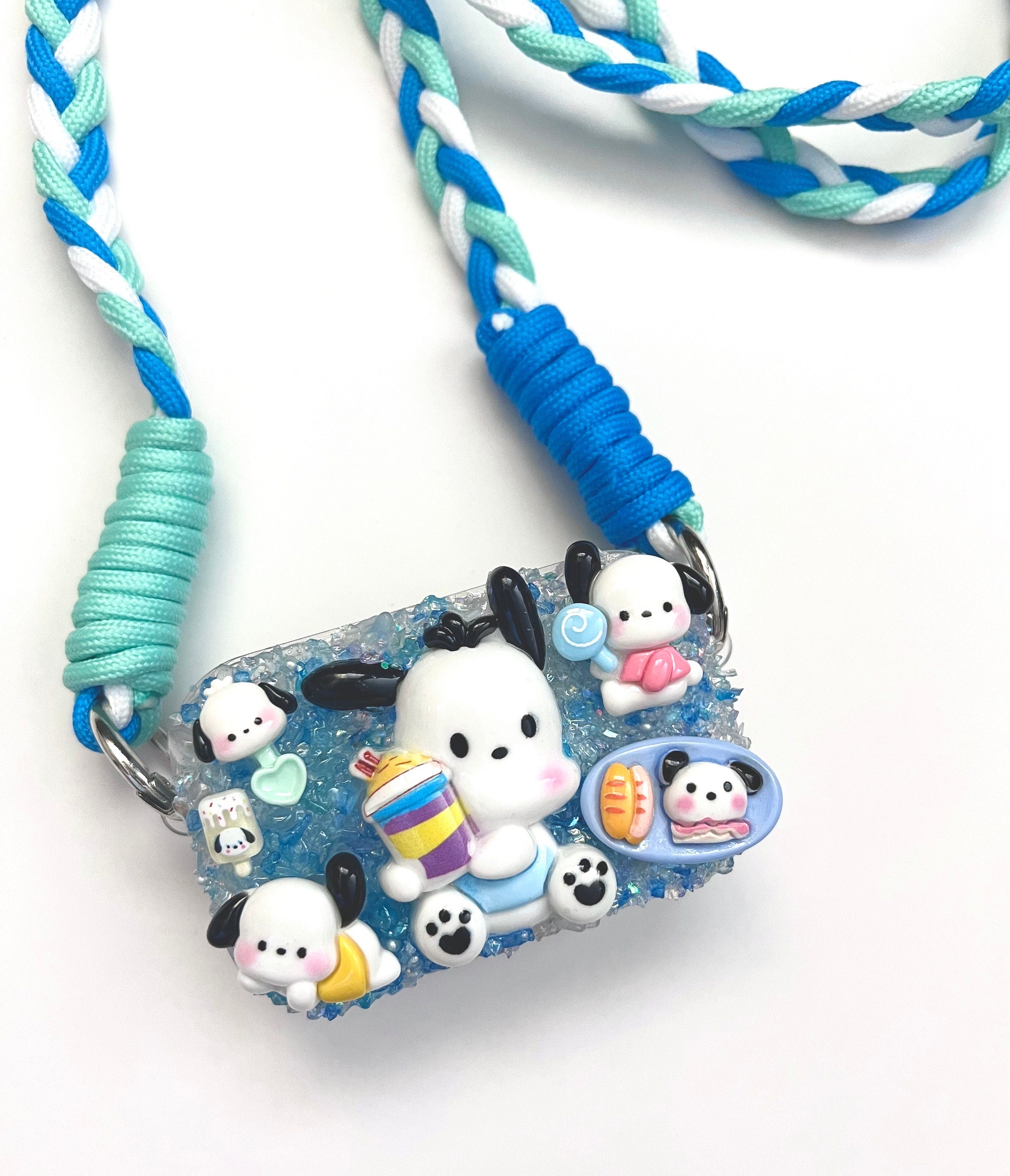 Sanrio Pochacco Phone Clip with Mirror and Cross Body Lanyard