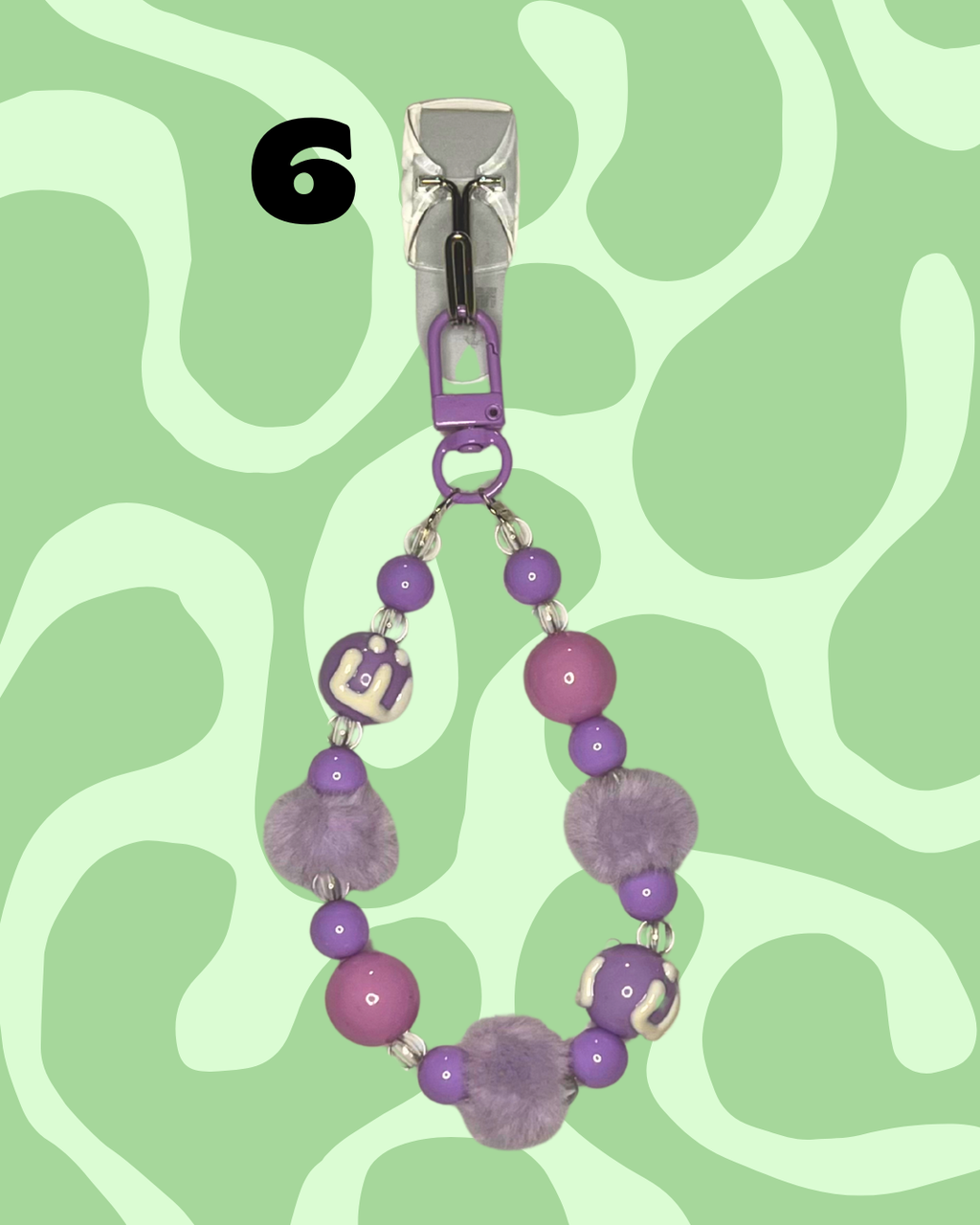 Purple Handmade Beaded Wristlets