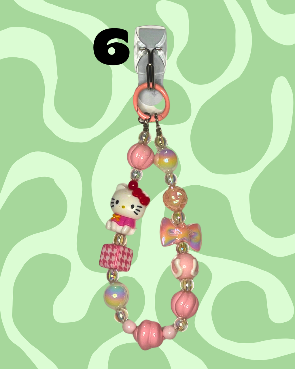 Pink Handmade Beaded Wristlets