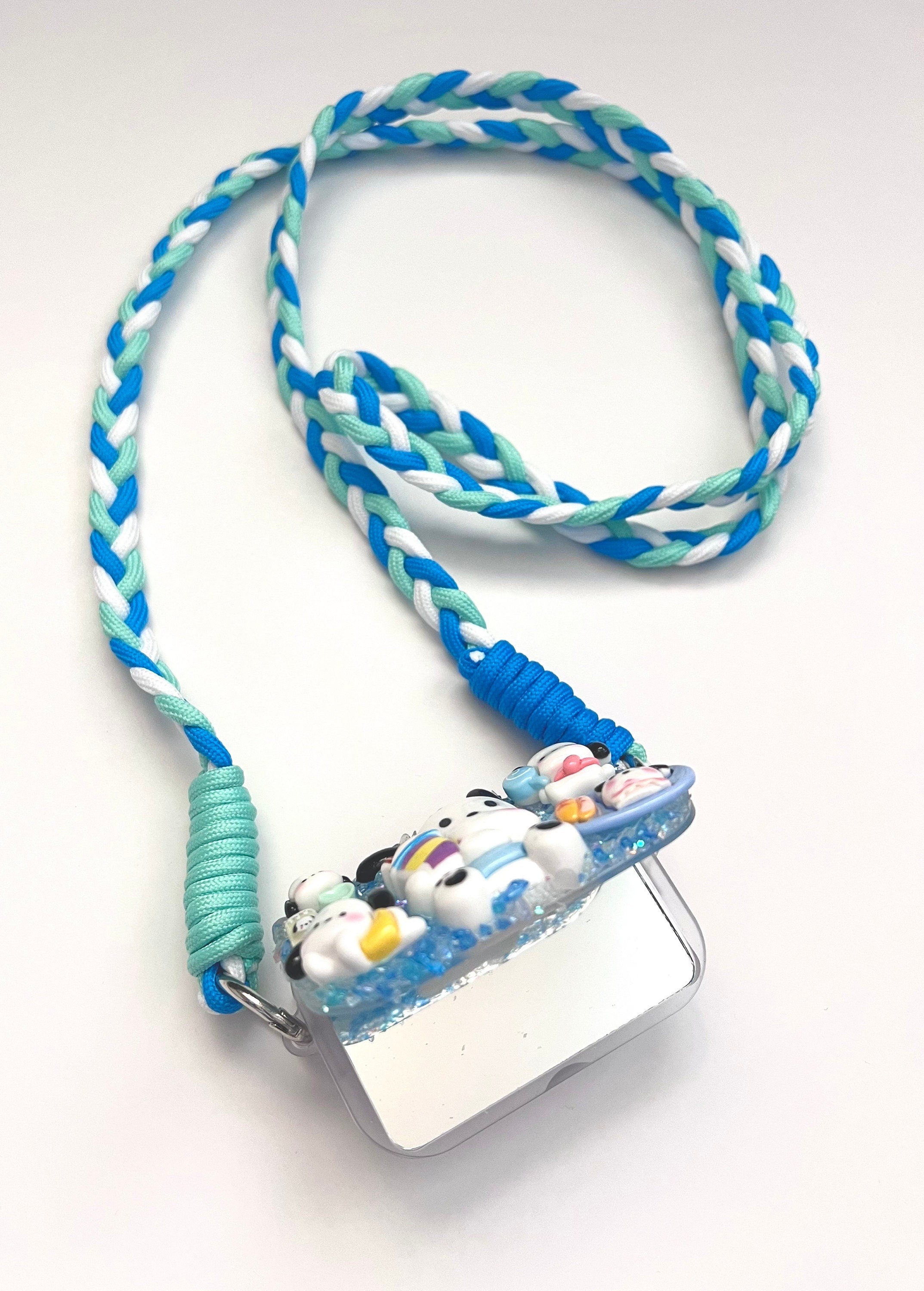 Sanrio Pochacco Phone Clip with Mirror and Cross Body Lanyard