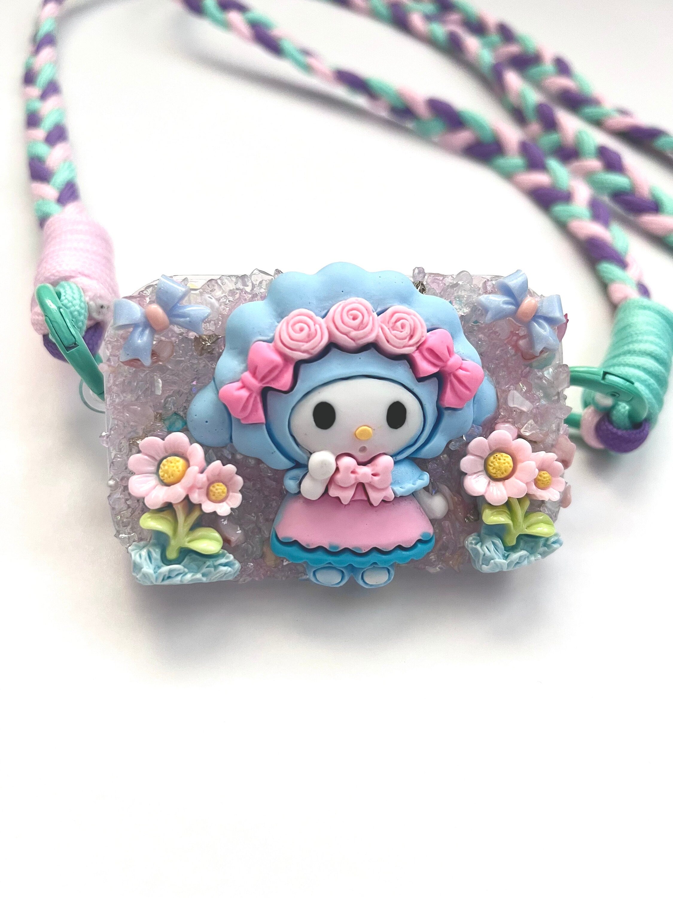 Sanrio My Sweet Piano Phone Clip with Mirror and Cross Body Lanyard