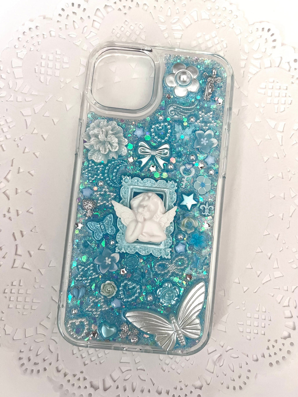 Blue Coquette iPhone 14 / 15 Plus 3D Phone Case