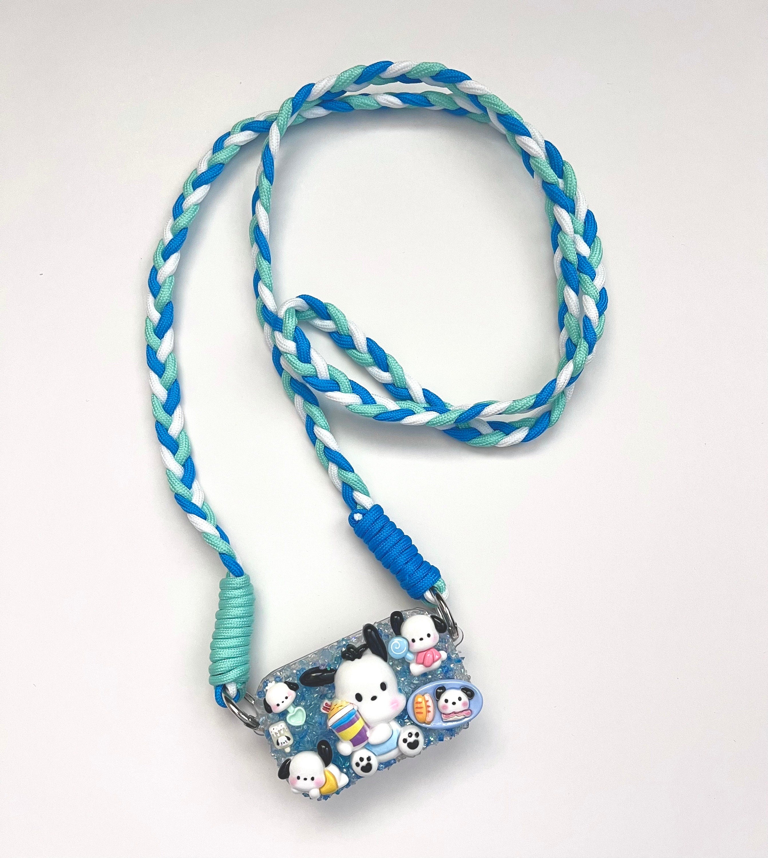 Sanrio Pochacco Phone Clip with Mirror and Cross Body Lanyard