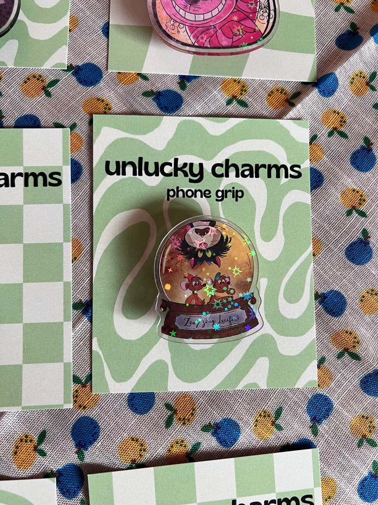 disney character inspired phone grips / phone accessories / mickey, hercules, simba, jack skellington