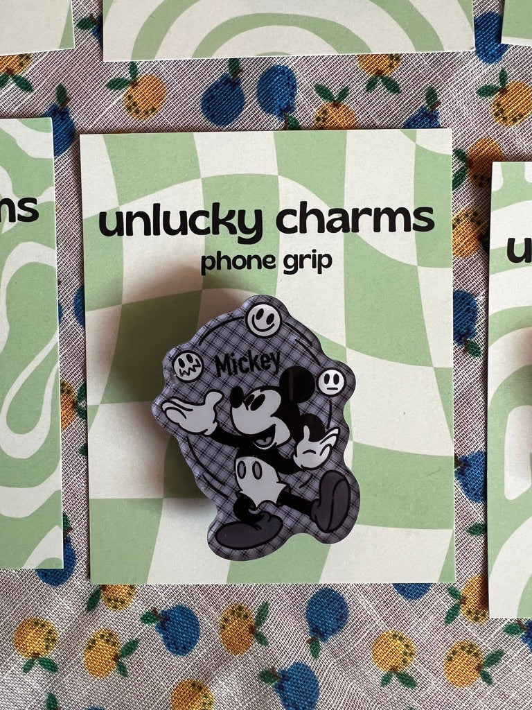 disney character inspired phone grips / phone accessories / mickey, hercules, simba, jack skellington