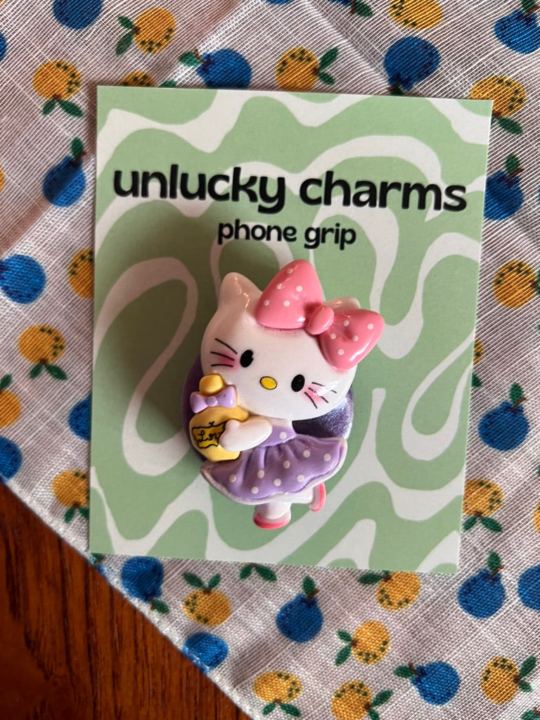 sanrio character inspired 3D phone grips / phone accessories / hello kitty, pompompurin, cinnamoroll, kuromi & more