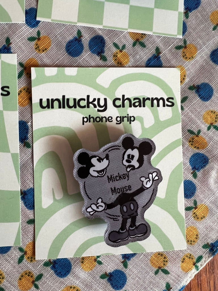 disney character inspired phone grips / phone accessories / mickey, hercules, simba, jack skellington