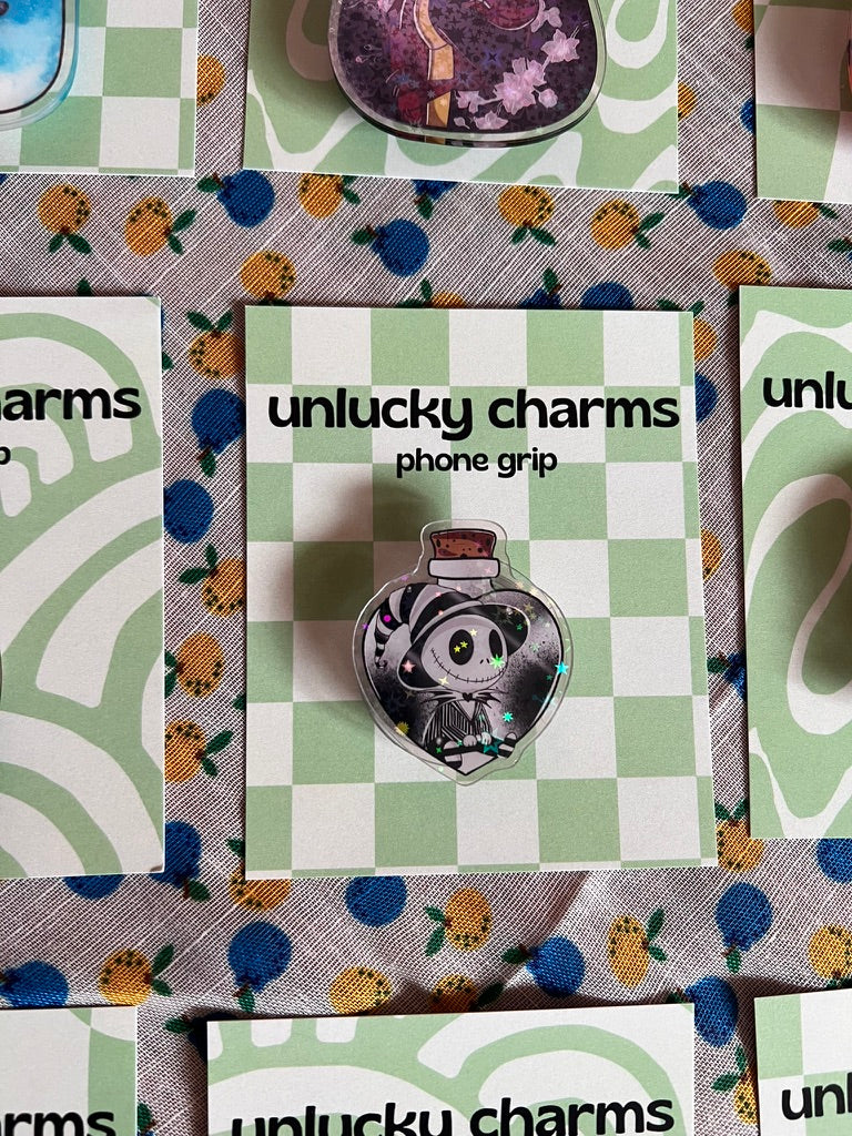 disney character inspired phone grips / phone accessories / mickey, hercules, simba, jack skellington