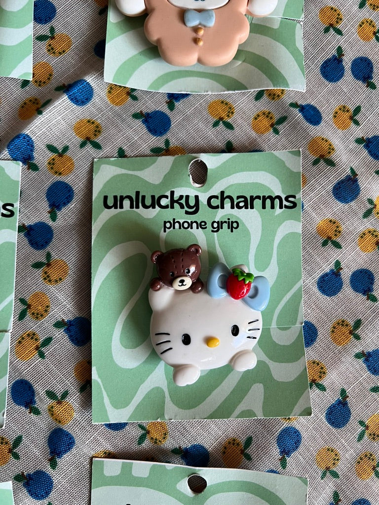 sanrio inspired phone grips / phone accessories / hello kitty, pompompurin, cinnamoroll
