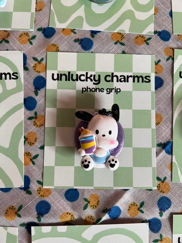 sanrio character inspired 3D phone grips / phone accessories / hello kitty, pompompurin, cinnamoroll, kuromi & more