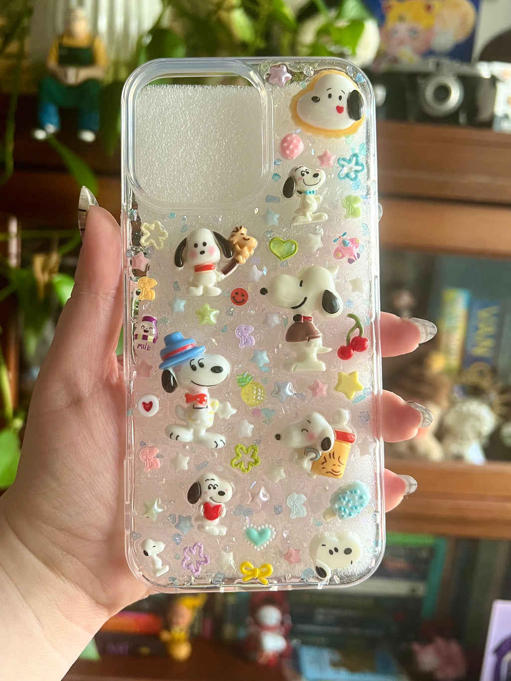 Snoopy Inspired 3D Deco Phone Case - Made to Order