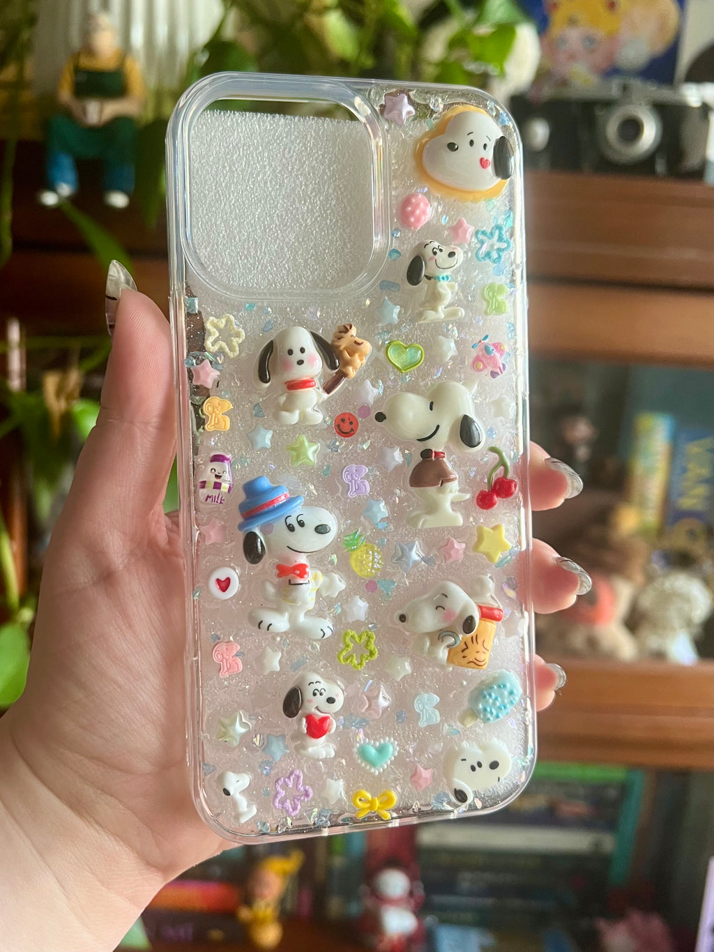 Snoopy Inspired 3D Deco Phone Case - Made to Order