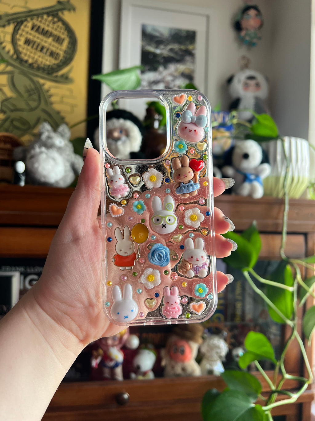Miffy Inspired 3D Deco Phone Case - Made to Order